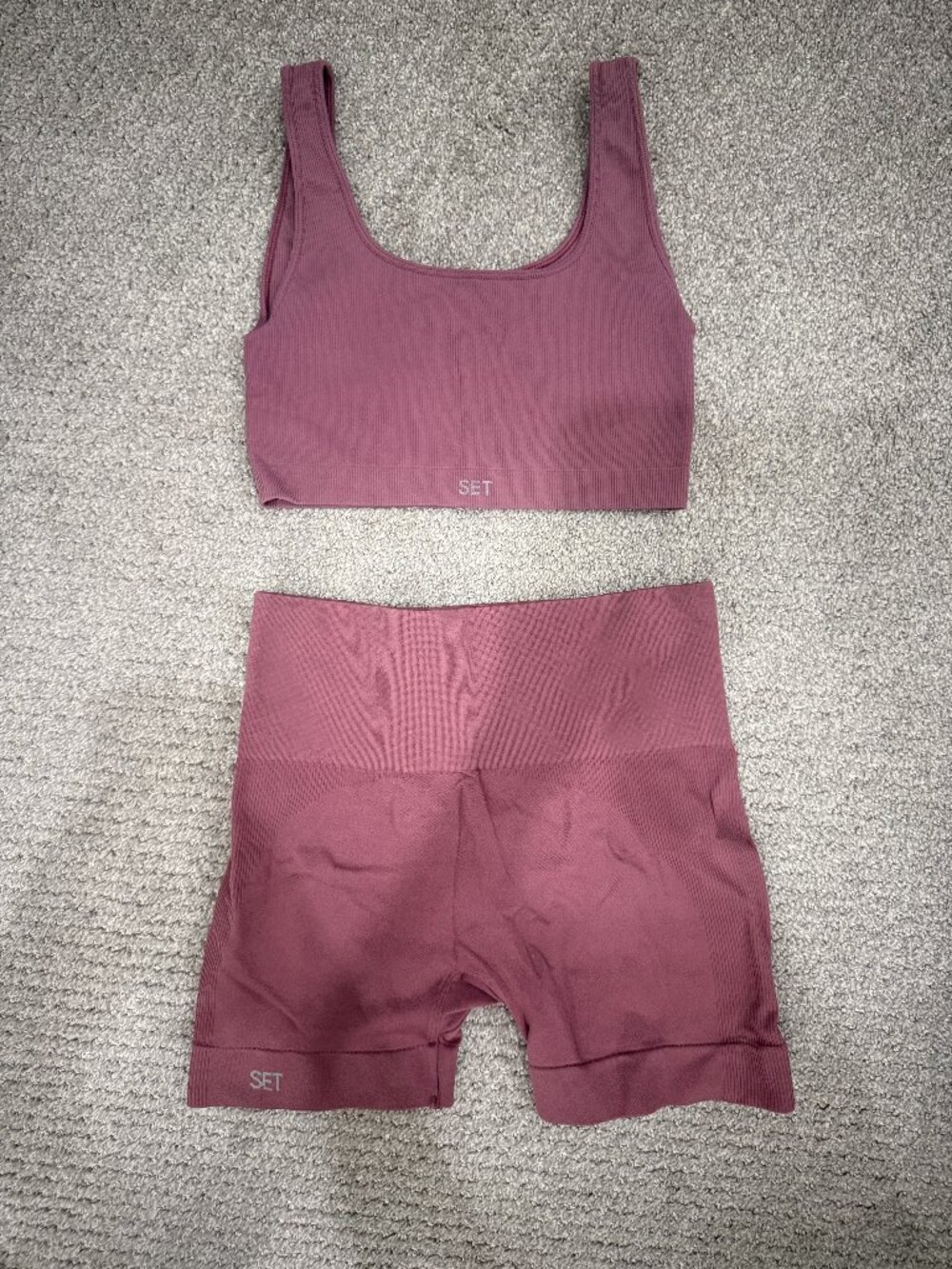 SET Active Sportbody Bra & Biker Shorts Set Canyon